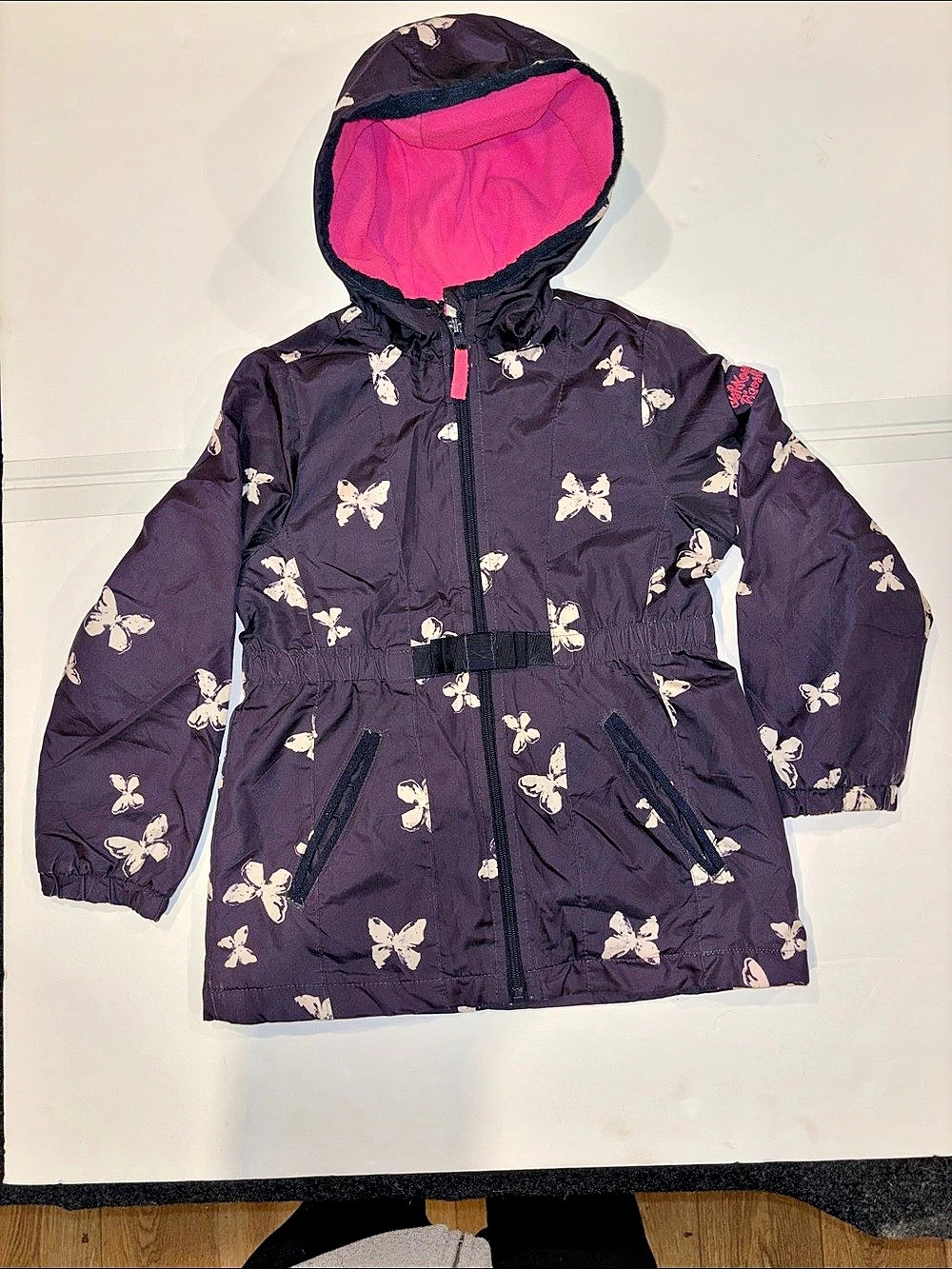 OshKosh B'gosh Girls Butterfly Print Fleece-Lined Jacket 6X